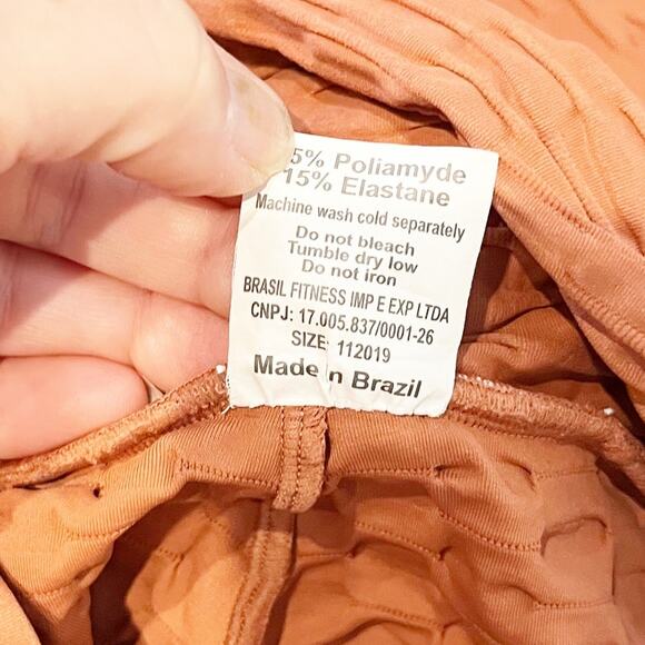 Booty by Brabants Chrome Full Zip Hoodie Jacket & Leggings Workout Set Orange - Picture 8 of 11